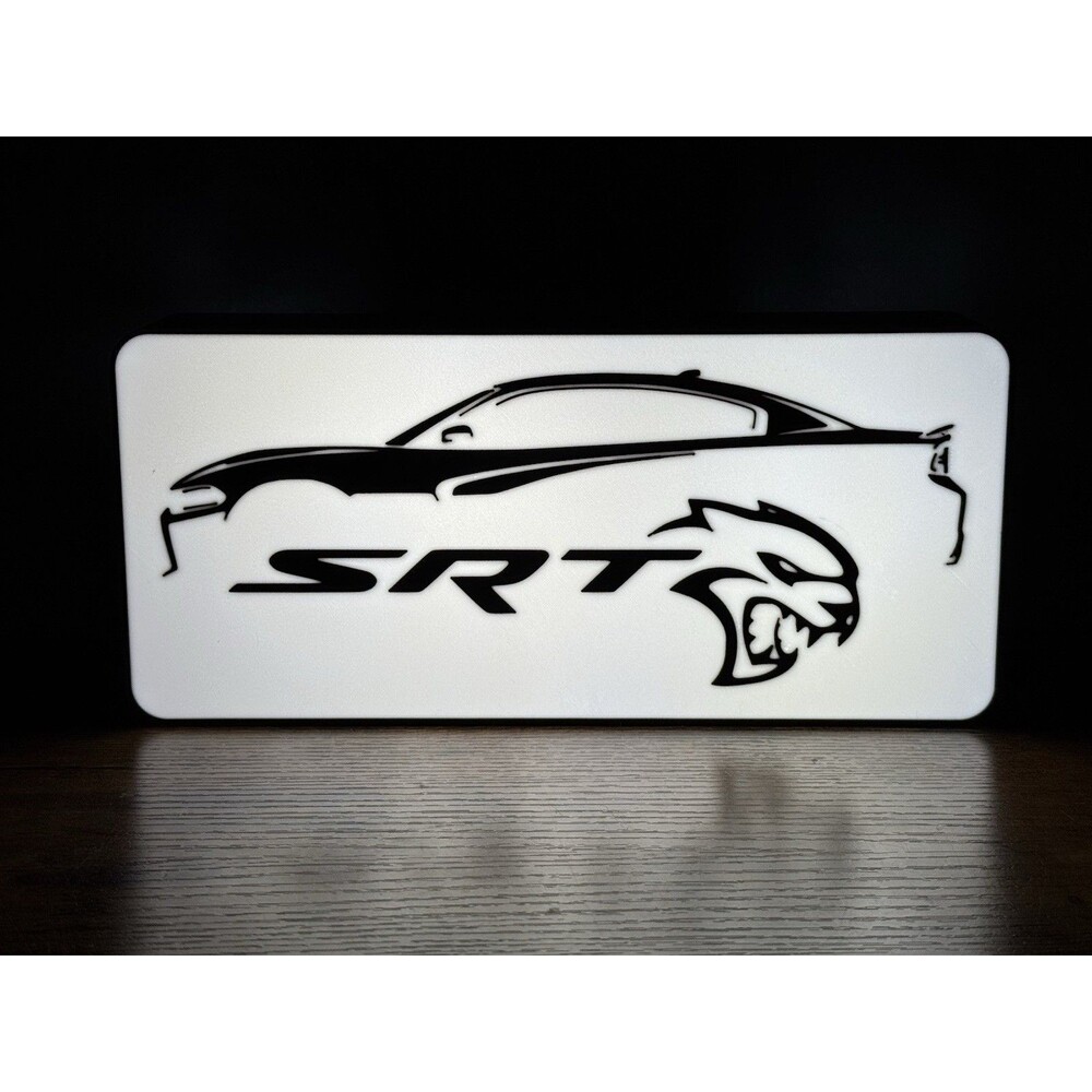 Custom Light Box Inspired By SRT Hellcat Sing Lamp
